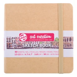 Talens Art Creation Szkicownik 12 x 12 cm - - Kraft, 140 g, 80 ark. > Bloki Szkicowe