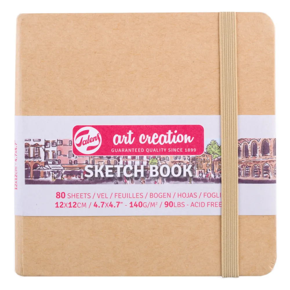 Talens Art Creation Szkicownik 12 x 12 cm - - Kraft, 140 g, 80 ark. > Bloki Szkicowe