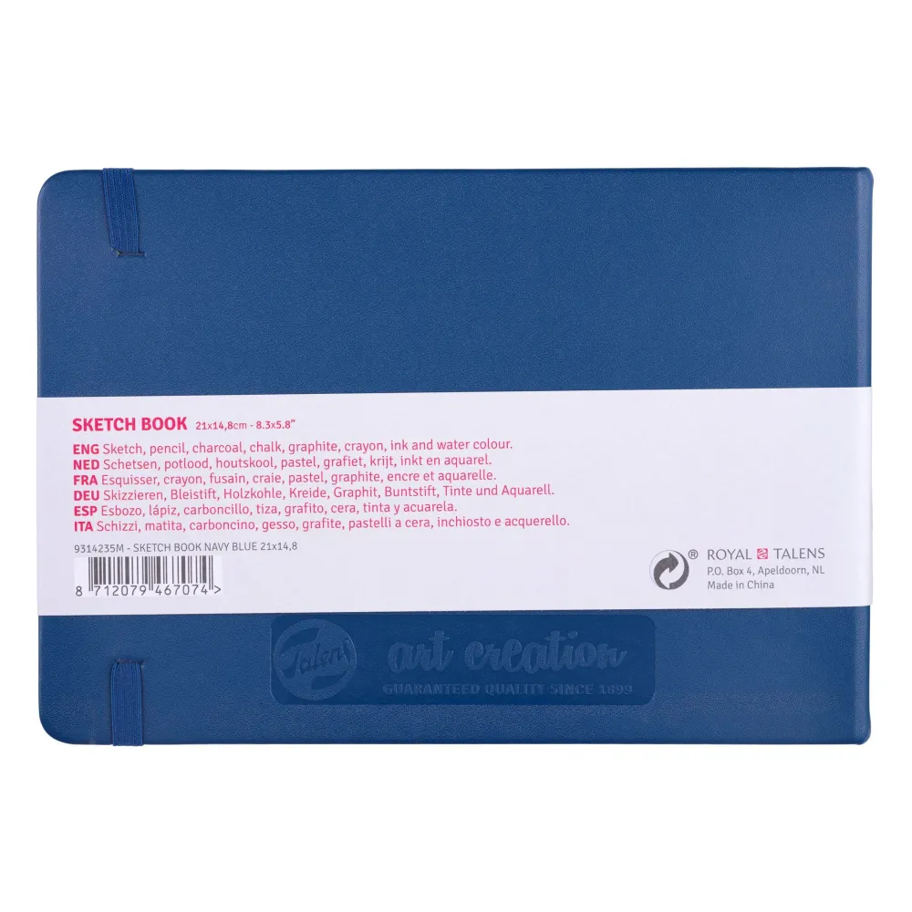 Talens Art Creation Szkicownik 21 x 15 cm - - Navy Blue, 140 g, 80 ark.