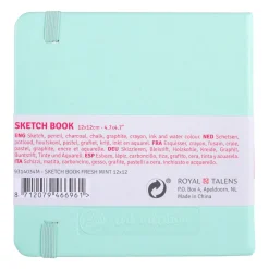 Talens Art Creation Szkicownik 12 x 12 cm - - Fresh Mint, 140 g, 80 ark.
