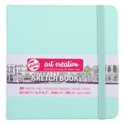 Talens Art Creation Szkicownik 12 x 12 cm - - Fresh Mint, 140 g, 80 ark.