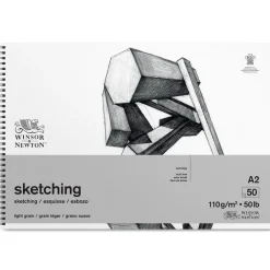 Winsor & Newton Szkicownik ze spiralą Sketching - - light, A2, 110g, 50 ark. > Bloki Szkicowe