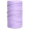 Sznurek bawełniany do makramy - liliowy, 2 mm, 100 g, 60 m