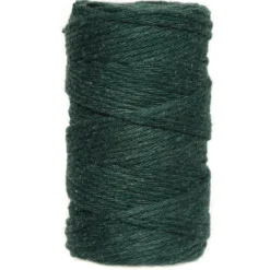 Sznurek bawełniany do makramy - zielony, 2 mm, 60 m