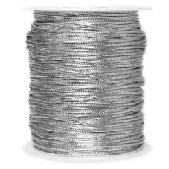 Sznurek dekoracyjny - srebrny 1,5 mm x 100 m > Sznurki