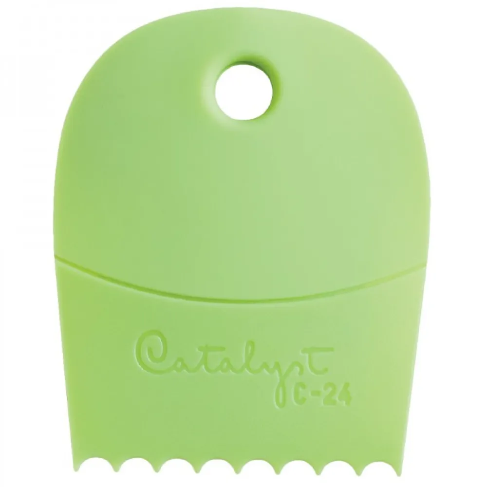 Princeton Szpatułka silikonowa Catalyst Contour - - zielona, C-24