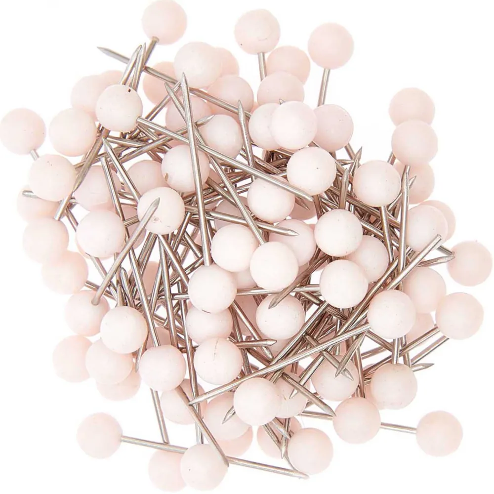 Rico Design Szpilki ozdobne - - Pink, 16 mm, 100 szt.