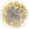 Rico Design Szpilki ozdobne - - Yellow, 38 mm, 100 szt. > Klipsy, Pinezki I Szpilki