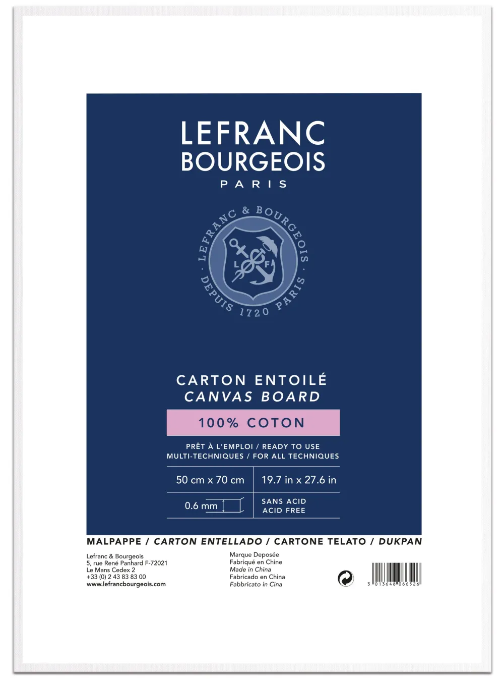 Lefranc & Bourgeois Tablica malarska - - 50 x 70 cm