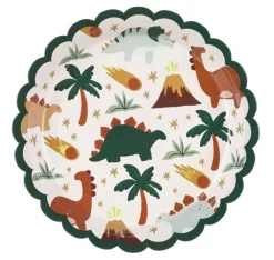 PartyDeco Talerzyki papierowe Dinozaury - 18 cm, 6 szt. > Talerzyki Papierowe