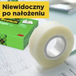 Scotch Taśma biurowa Magic - - matowa 19 mm x 33 m