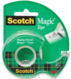 Scotch Taśma biurowa Magic z dyspenserem - - matowa 19 mm x 7,5 m > Kleje I Taśmy Klejące