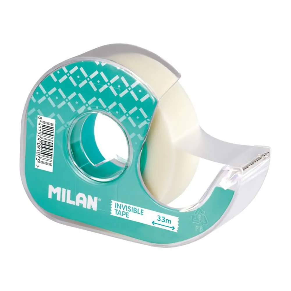 Milan Taśma biurowa z dyspenserem, niewidoczna - - 33 m x 19 mm > Kleje I Taśmy Klejące