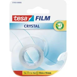 Tesa Taśma biurowa z dyspenserem film Crystal - 10m x 19mm - > Kleje I Taśmy Klejące