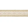 PartyDeco Taśma jutowa z koronką - 4 cm x 5 m > Koronki
