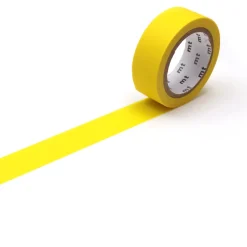 MT Masking Tape Taśma papierowa washi - - Matte Yellow 7 m