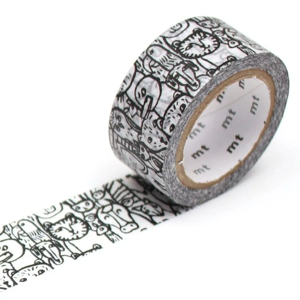 MT Masking Tape Taśma papierowa washi - - Cup of Therapy Animals, 7 m