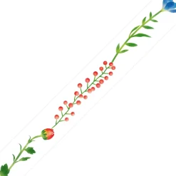 MT Masking Tape Taśma papierowa washi - - Flower Line, 7 m > Dodatki Dekoracyjne