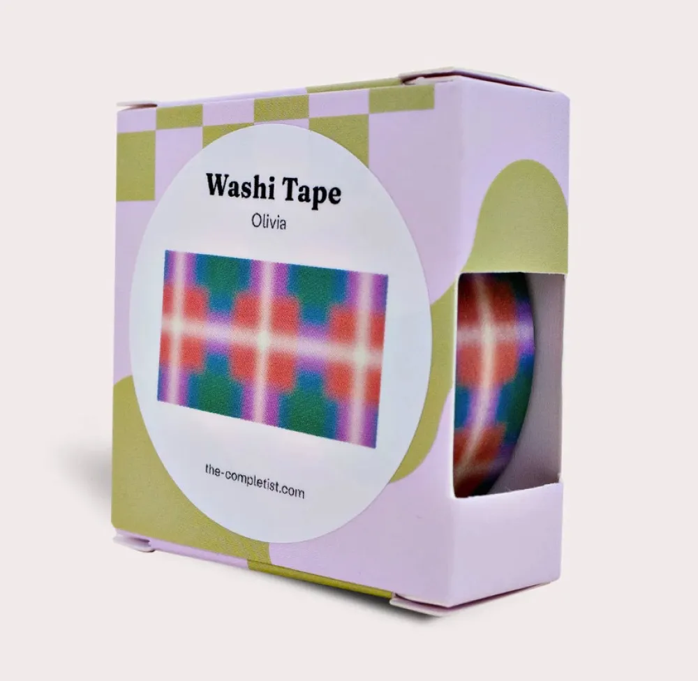 The Completist. Taśma papierowa washi Olivia - - 15 mm x 10 m
