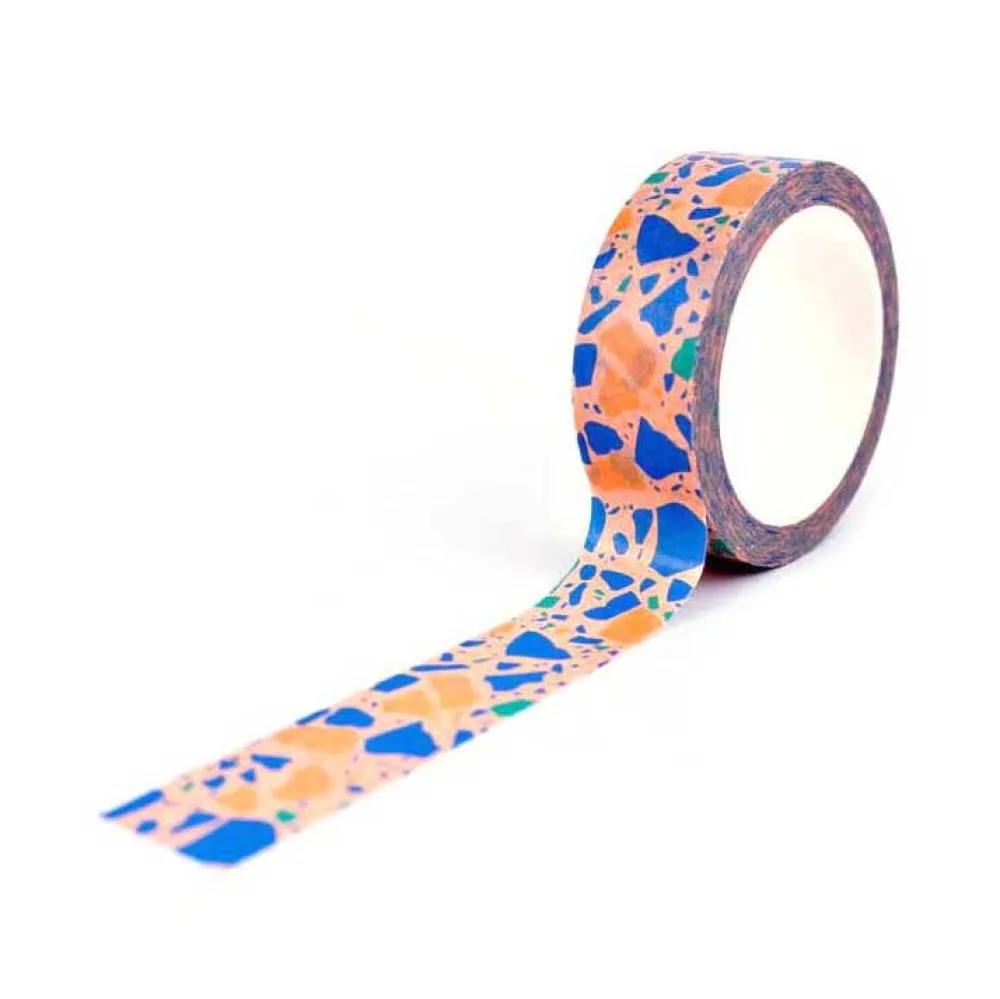 The Completist. Taśma papierowa washi Peach Terazzo -