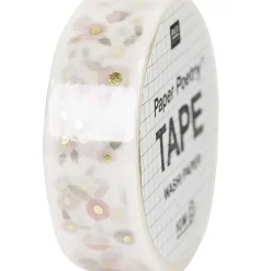 Rico Design Taśma washi, Kwiaty - Paper Poetry - 15 mm x 10 m ><noscript><img width=