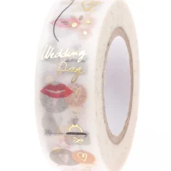 Rico Design Taśma washi, Wedding Day - Paper Poetry - 15 mm x 10 m