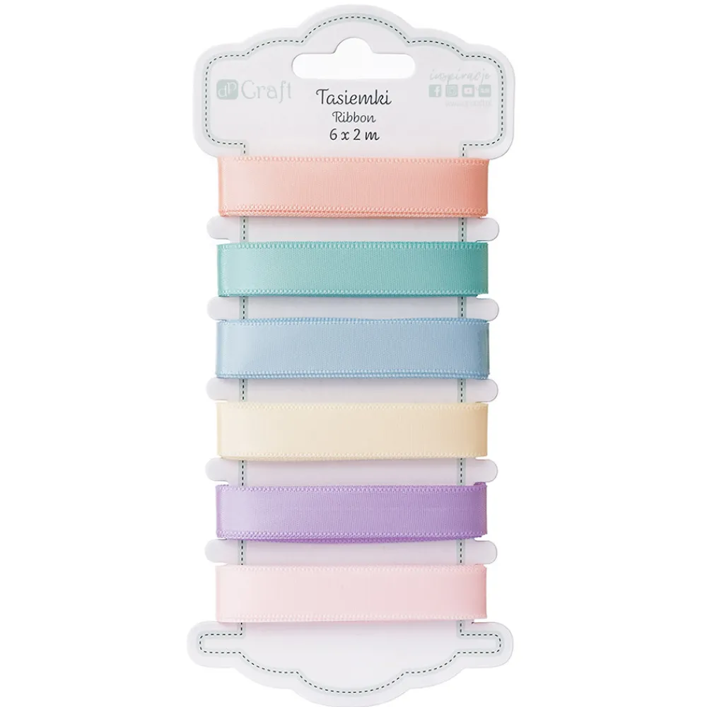 dpCraft Tasiemki ozdobne, satynowe - - Brights, 6 szt. > Ozdobne