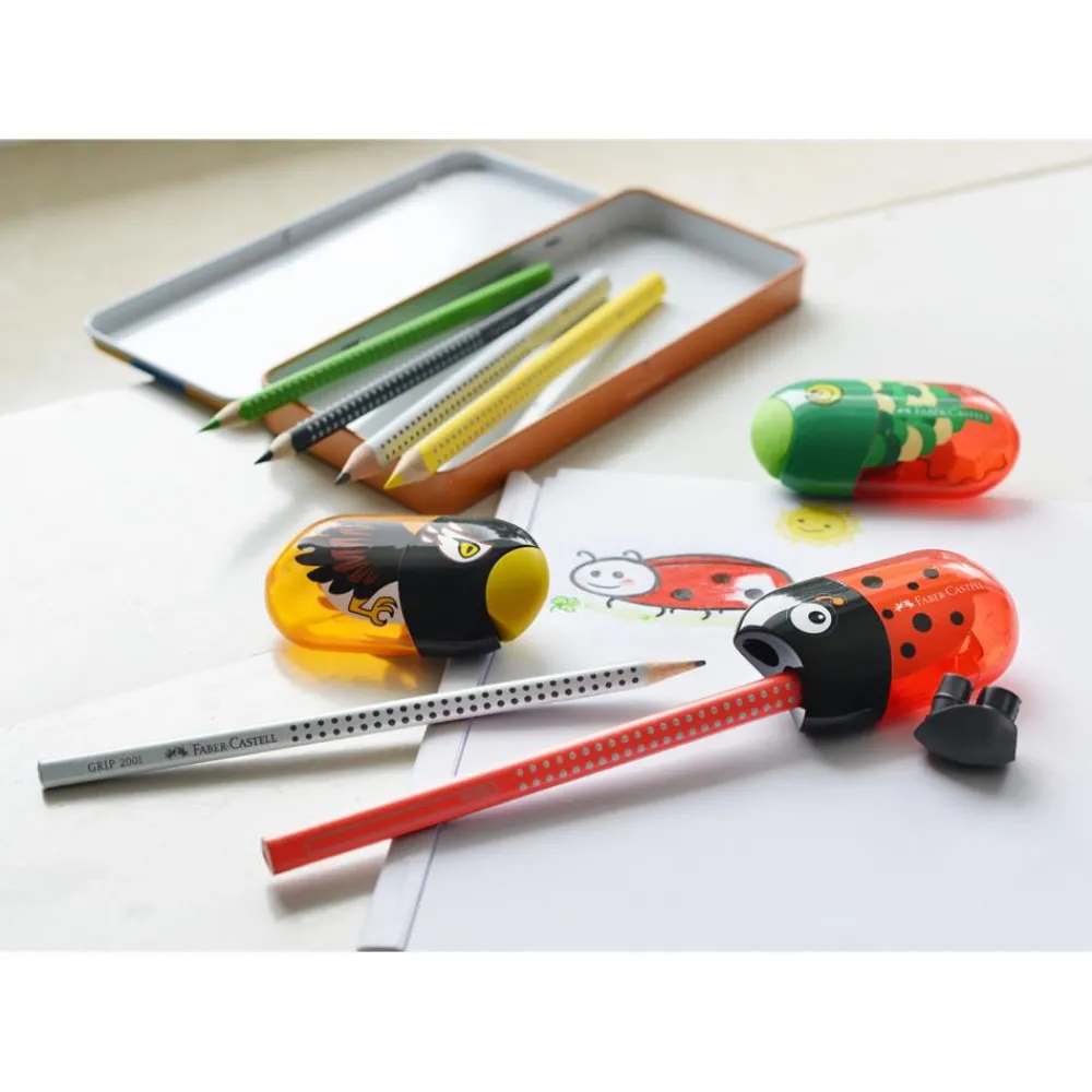 Faber-Castell Temperówka podwójna z gumką, Rybka -