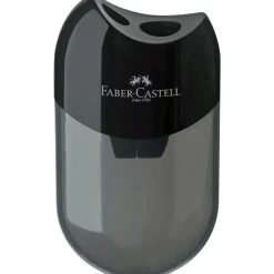 Faber-Castell Temperówka podwójna z pojemnikiem - - czarna > Akcesoria
