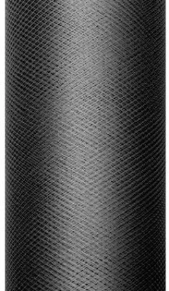 PartyDeco Tiul dekoracyjny 30 cm - czarny, 9 m