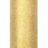 PartyDeco Tiul dekoracyjny Glittery - złoty, 15 cm x 9 m