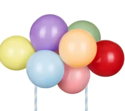 PartyDeco Topper balonowy na tort - kolorowy, 29 cm > Toppery Na Wypieki