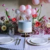 PartyDeco Topper balonowy na tort - różowy, 29 cm > Toppery Na Wypieki