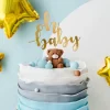 PartyDeco Topper na tort, Oh Baby - złoty, 25 cm > Toppery Na Wypieki