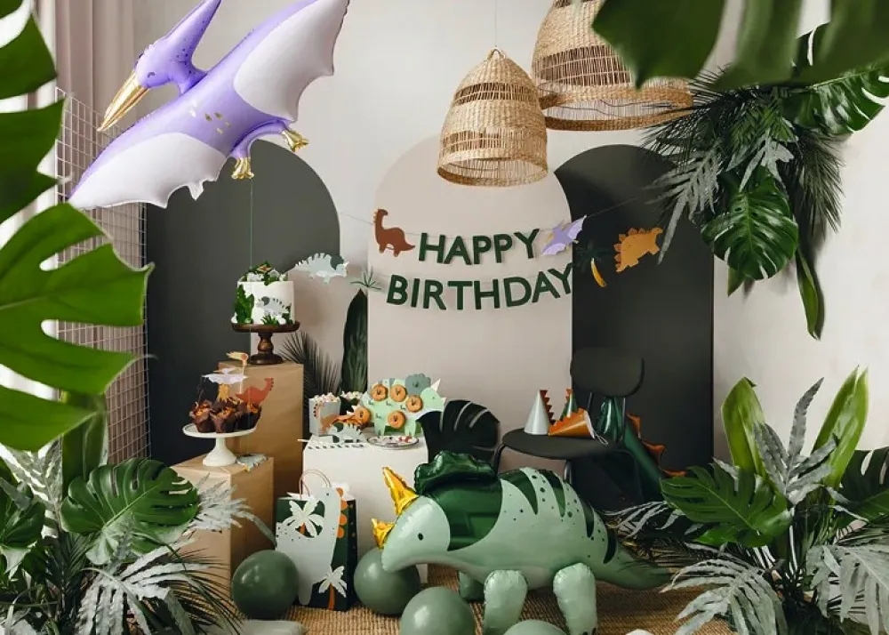 PartyDeco Toppery do muffinek Dinozaury - 8-12 cm, 6 szt. > Toppery Na Wypieki