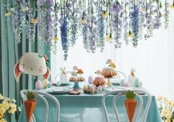 PartyDeco Toppery na wypieki, Kwiaty - kolorowe, 8 szt. ><noscript><img width=