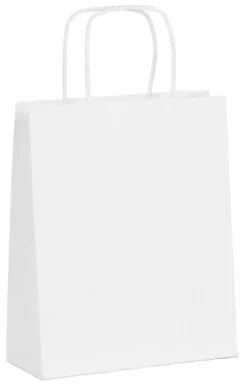 Simply Crafting Torba papierowa biała - 18 x 8 x 22,5 cm