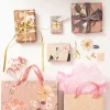 Rico Design Torba prezentowa Flowers - - różowa, 26 x 32 x 12 cm > Torby Papierowe