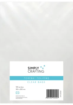 Simply Crafting Torebki, woreczki foliowe bez kleju - - 10 x 15 cm, 100 szt. > Celofan I Woreczki Celofanowe
