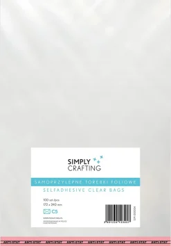 Simply Crafting Torebki, woreczki foliowe z klejem - - C5, 100 szt.