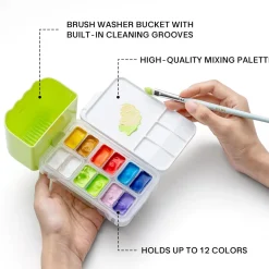 HIMI Travel Box do farb Twin Cup & Jelly Cup - - Apple Green ><noscript><img width=