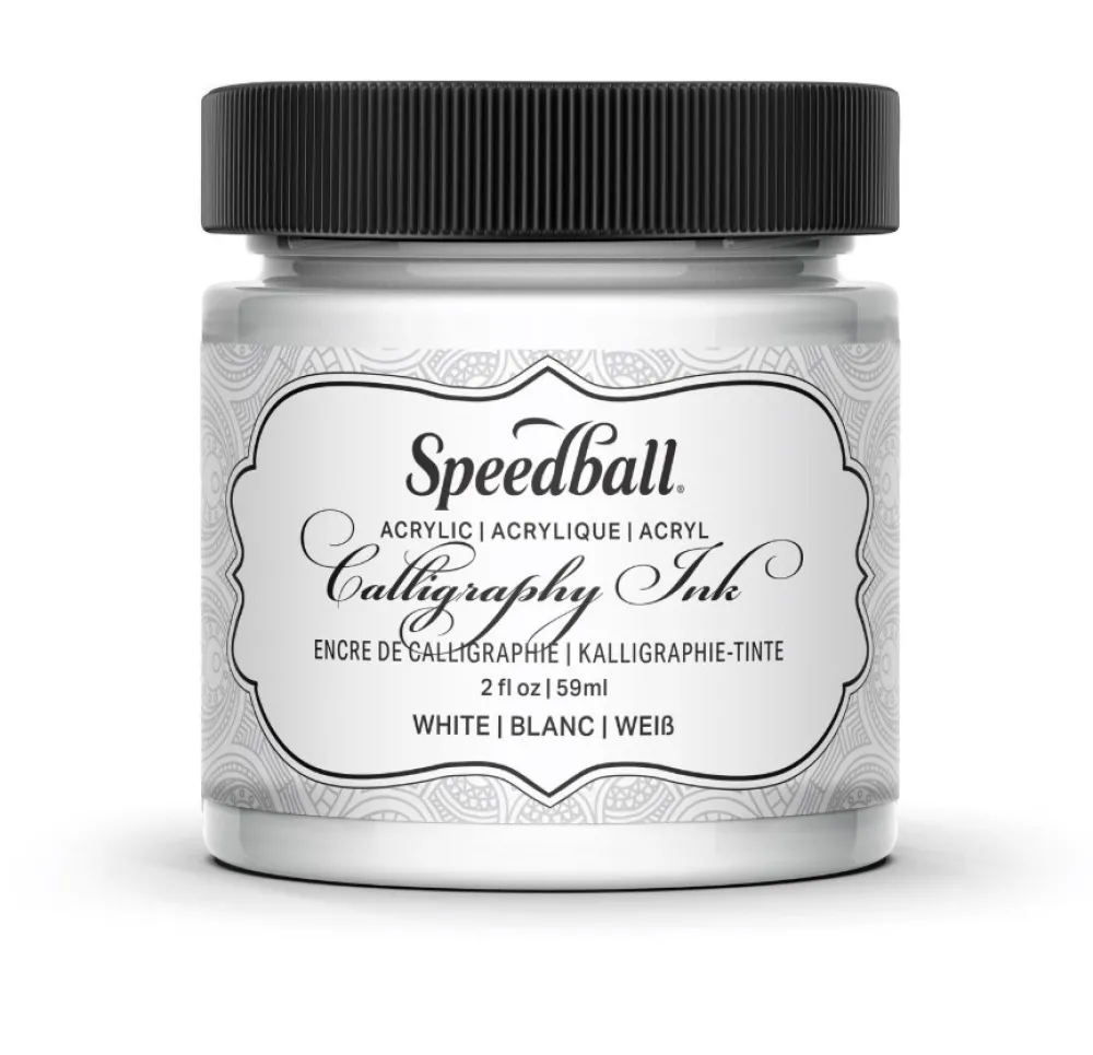 Speedball Tusz akrylowy do kaligrafii - - White 59 ml