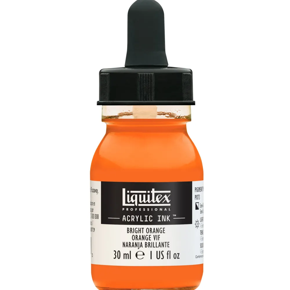 Liquitex Tusz akrylowy - - Bright Orange, 30 ml > Farby Akrylowe