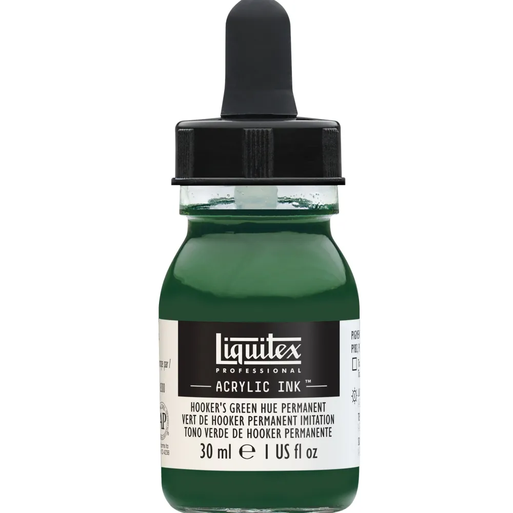 Liquitex Tusz akrylowy - - Hooker's Green Hue Permanent, 30 ml