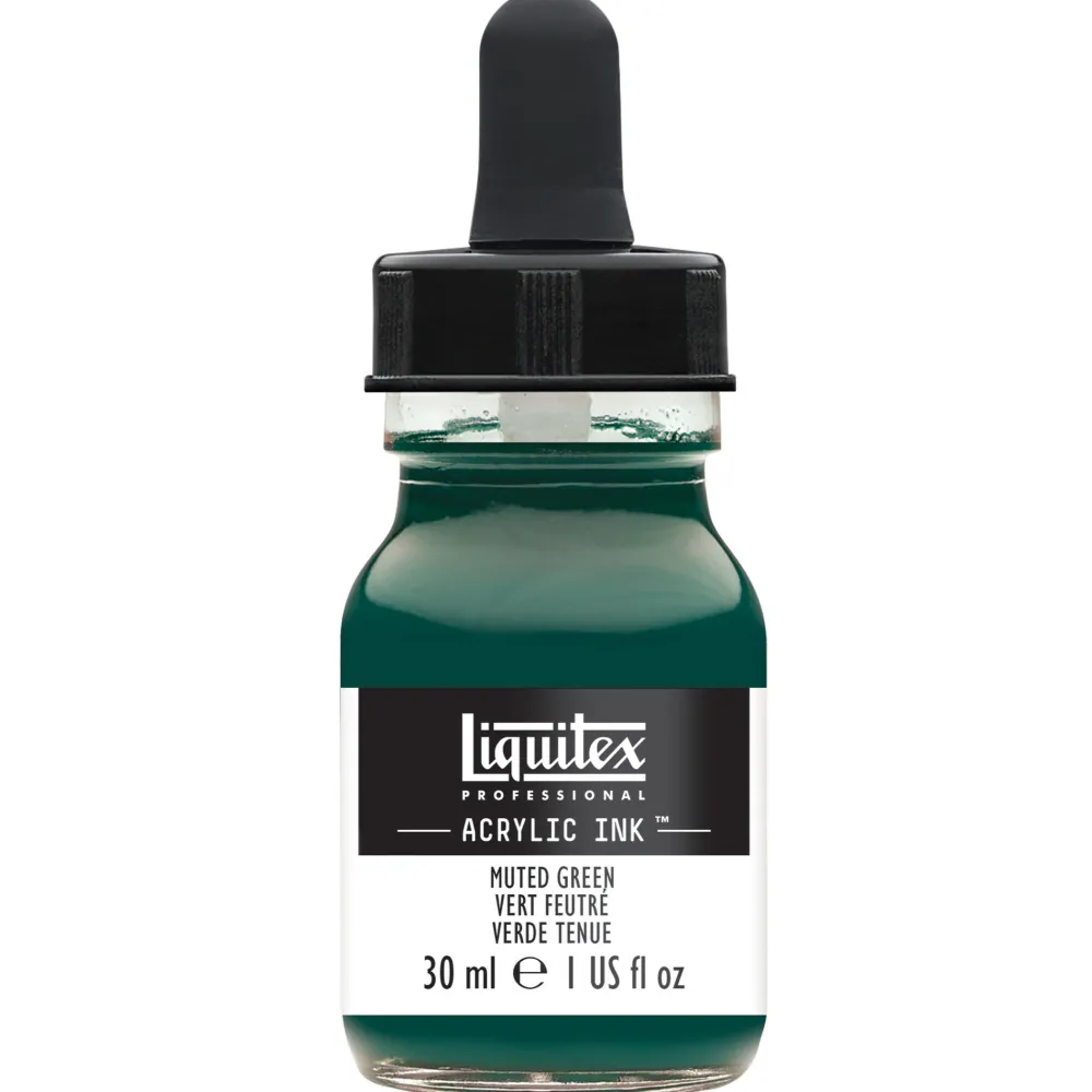 Liquitex Tusz akrylowy - - Muted Green, 30 ml > Farby Akrylowe