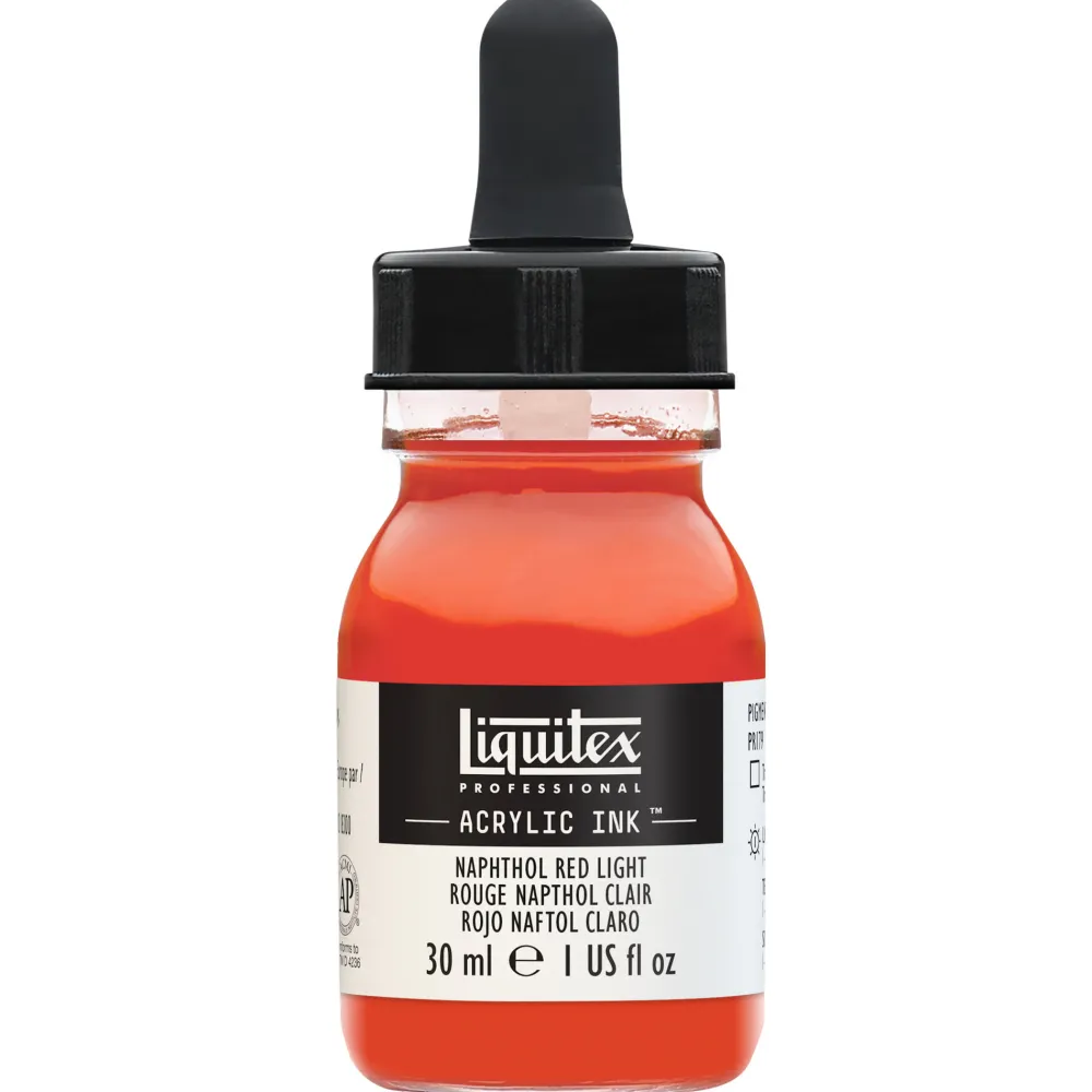 Liquitex Tusz akrylowy - - Naphthol Red Light, 30 ml > Farby Akrylowe