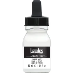 Liquitex Tusz akrylowy - - Titanium White, 30 ml > Farby Akrylowe