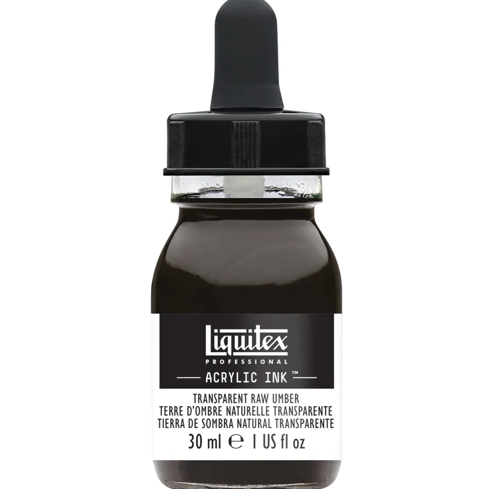 Liquitex Tusz akrylowy - - Transparent Raw Umber, 30 ml