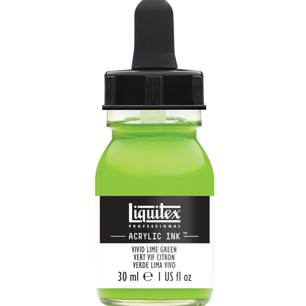 Liquitex Tusz akrylowy - - Vivid Lime Green, 30 ml