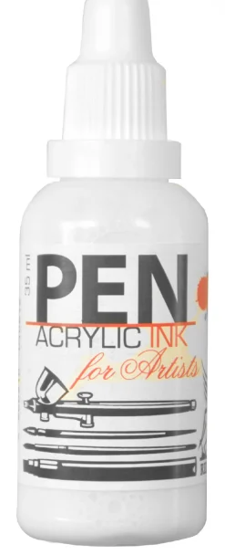 Renesans Tusz akrylowy - - biel tytanowa, 35 ml > Farby Akrylowe